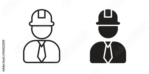 Civil Engineer icon. Vector Illustration. Isolated vector Illustration. EPS Illustration.