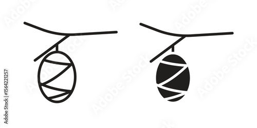 Cocoon icon. Vector Illustration. Isolated vector Illustration. EPS Illustration.