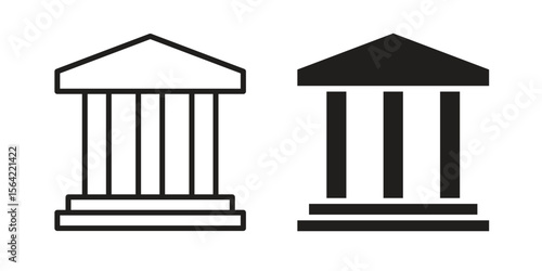 Courthouse icon. Vector Illustration. Isolated vector Illustration. EPS Illustration.