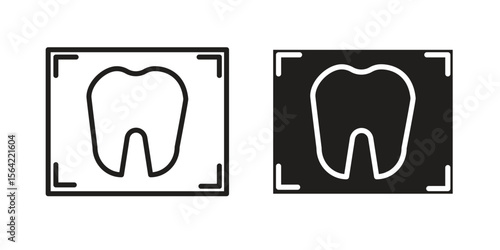 Dental X ray icon. Vector Illustration. Isolated vector Illustration. EPS Illustration.
