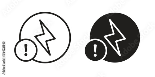 Electric Problem icon. Vector Illustration. Isolated vector Illustration. EPS Illustration.