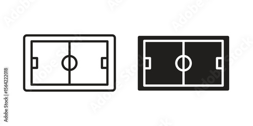 Football field icon. Vector Illustration. Isolated vector Illustration. EPS Illustration.