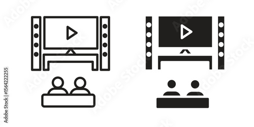 Home cinema icon. Vector Illustration. Isolated vector Illustration. EPS Illustration.