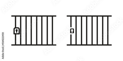 Jail icon. Vector Illustration. Isolated vector Illustration. EPS Illustration.