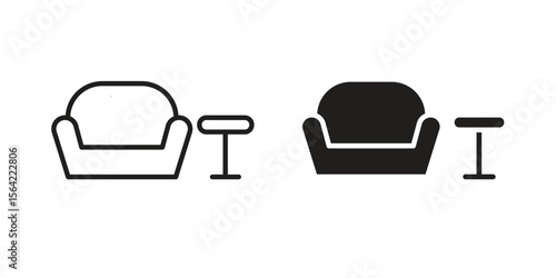 Lounge icon. Vector Illustration. Isolated vector Illustration. EPS Illustration.