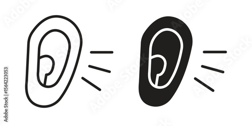 Otitis icon. Vector Illustration. Isolated vector Illustration. EPS Illustration.