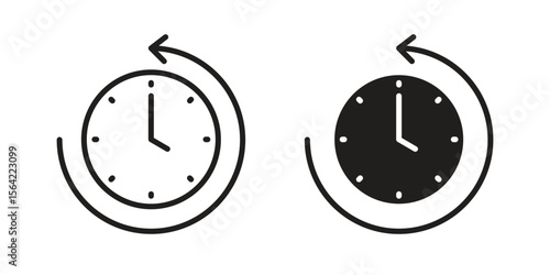 Past icon. Vector Illustration. Isolated vector Illustration. EPS Illustration.