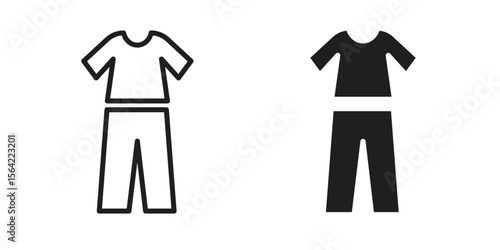 Pijama icon. Vector Illustration. Isolated vector Illustration. EPS Illustration.