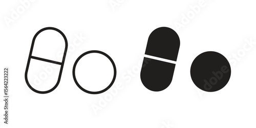 Pills icon. Vector Illustration. Isolated vector Illustration. EPS Illustration.