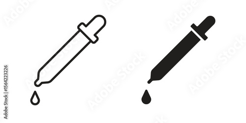 Pipette icon. Vector Illustration. Isolated vector Illustration. EPS Illustration.