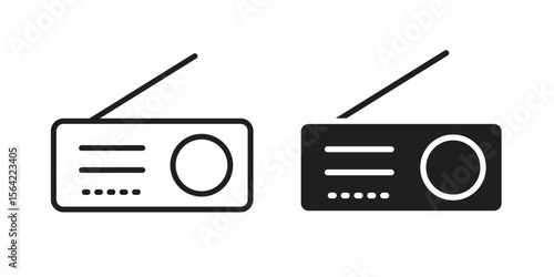 Radio icon. Vector Illustration. Isolated vector Illustration. EPS Illustration.