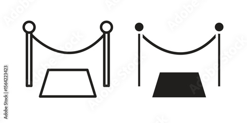 Red carpet icon. Vector Illustration. Isolated vector Illustration. EPS Illustration.