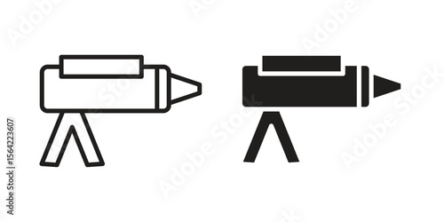 Sealants gun icon. Vector Illustration. Isolated vector Illustration. EPS Illustration.
