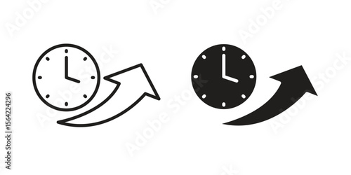 Uptime and downtime icon. Vector Illustration. Isolated vector Illustration. EPS Illustration.
