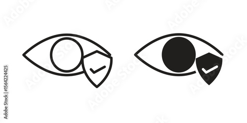 Vision insurance icon. Vector Illustration. Isolated vector Illustration. EPS Illustration.