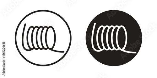 Wire coil icon. Vector Illustration. Isolated vector Illustration. EPS Illustration.