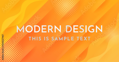 スタイリッシュなオレンジの背景素材 ( フレーム　見出し　タイトル　夏　セール　チラシ )