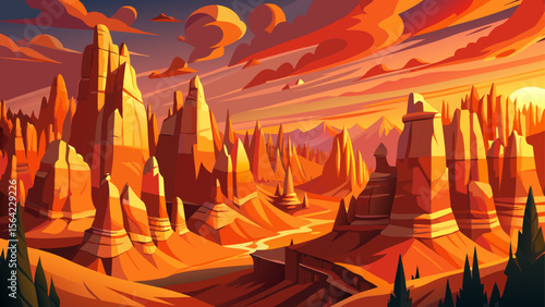 Cracked desert earth and glowing red cliffs shape the vast terrain of Canyonlands National Park, a silent expanse warmed by sunset tones.