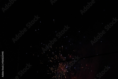 Burst of firework in the sky