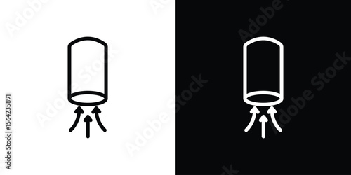 Air suction icon graphic element Illustration template design