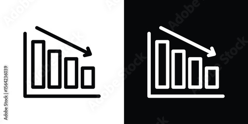 Attrition icon graphic element Illustration template design