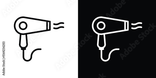 Blow dryer icon graphic element Illustration template design