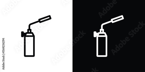 Blowtorch icon graphic element Illustration template design