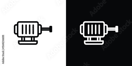 Car alternator icon graphic element Illustration template design