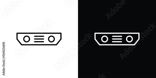 Car bumper icon graphic element Illustration template design