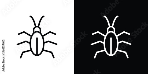 Cockroach icon graphic element Illustration template design