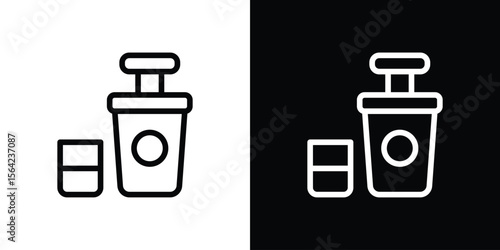 Cold pressed juicer icon graphic element Illustration template design