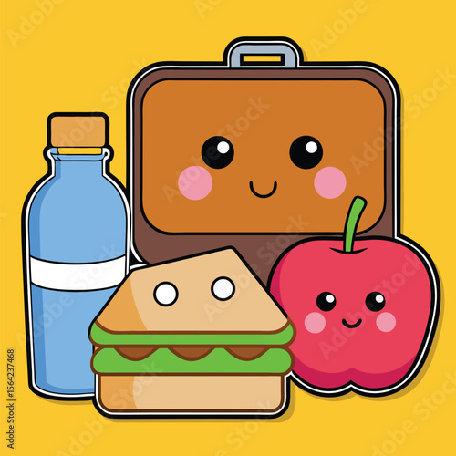 Kawaii Lunchbox and Healthy Snacks for A New School Year Adventure