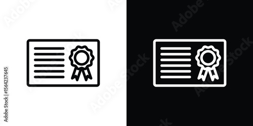 Diploma icon graphic element Illustration template design