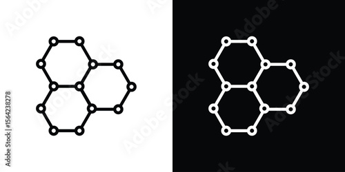 Graphene icon graphic element Illustration template design