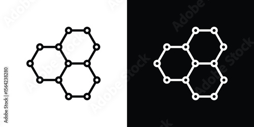 Graphene icon graphic element Illustration template design