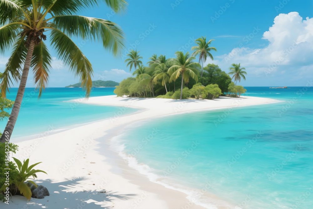 Obraz premium Dreamy Aesthetic Landscape with Soft Light and Natural Scenery