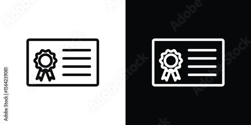 License icon graphic element Illustration template design