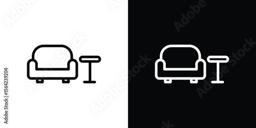 Lounge icon graphic element Illustration template design