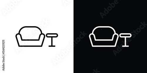 Lounge icon graphic element Illustration template design
