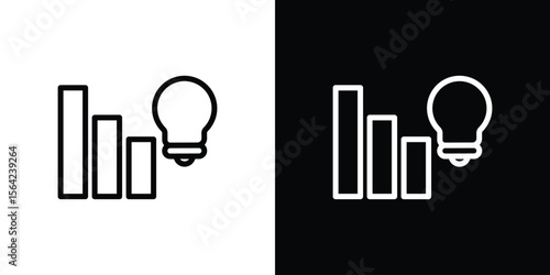 Marketing strategy icon graphic element Illustration template design