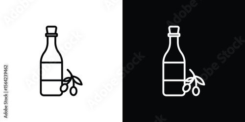 Olive oil icon graphic element Illustration template design