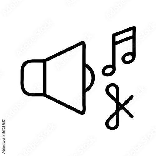 Sound Control Icons: A simple yet evocative illustration, capturing the essence of audio control and music-related functions.