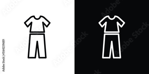 Pijama icon graphic element Illustration template design