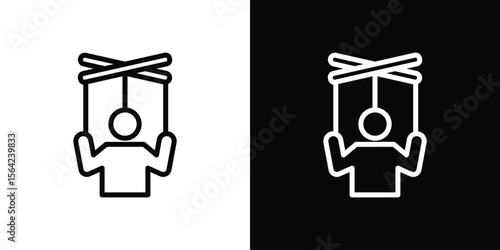 Puppet icon graphic element Illustration template design