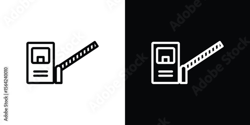 Road toll icon graphic element Illustration template design