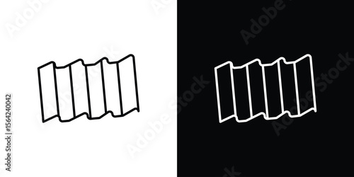 Roof tile icon graphic element Illustration template design