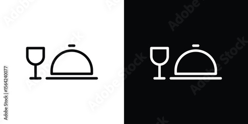 Room service icon graphic element Illustration template design