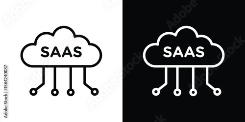 SaaS icon graphic element Illustration template design
