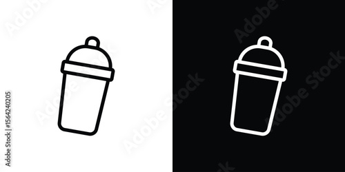 Shaker icon graphic element Illustration template design