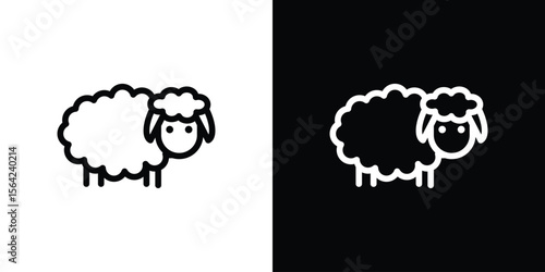 Sheep icon graphic element Illustration template design